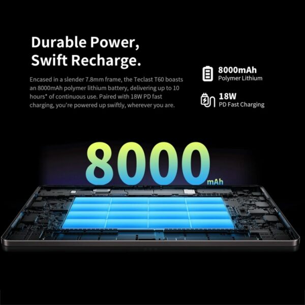 Tablet PC Teclast T60 4G LTE de 12 pulgadas, Android 13 Unisoc T616 Octa Core, compatible con Dual SIM - Imagen 18