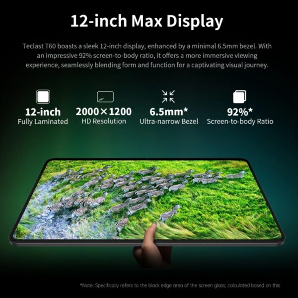 Tablet PC Teclast T60 4G LTE de 12 pulgadas, Android 13 Unisoc T616 Octa Core, compatible con Dual SIM - Imagen 6