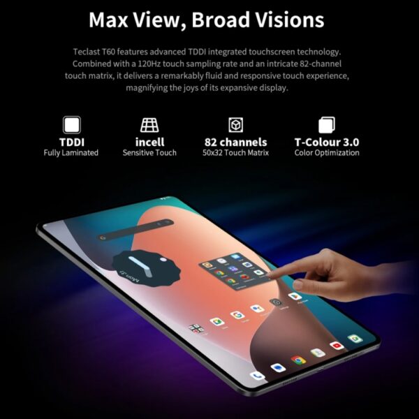 Tablet PC Teclast T60 4G LTE de 12 pulgadas, Android 13 Unisoc T616 Octa Core, compatible con Dual SIM - Imagen 7