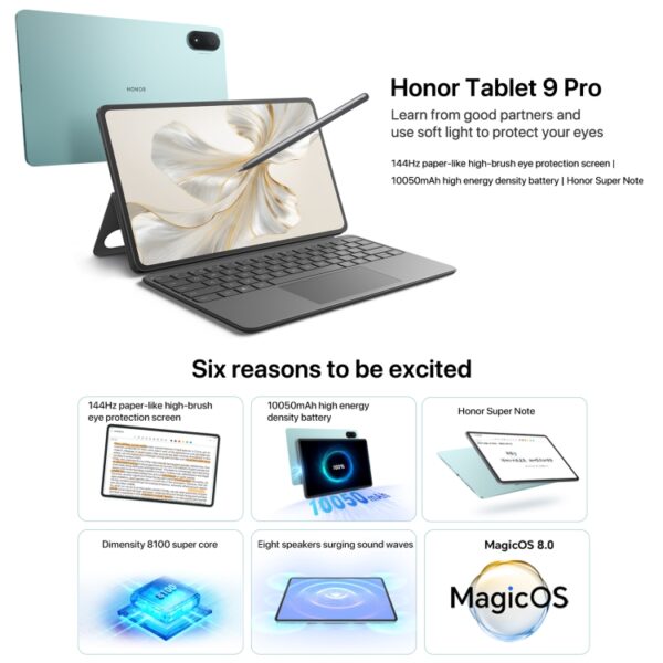 Honor Pad 9 Pro 12,1 pulgadas WiFi, MagicOS 8.0 Dimensity 8100 Octa Core, no es compatible con Google Play - Imagen 6