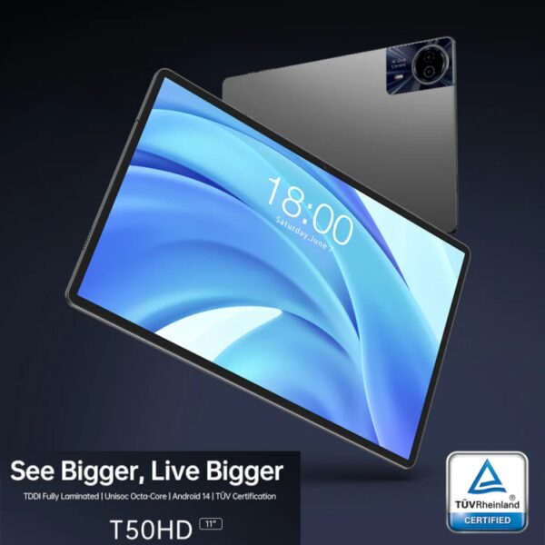 Tablet PC Teclast T50HD de 11 pulgadas, Android 14 Unisoc T606 Octa Core, 4G LTE Dual SIM - Imagen 4