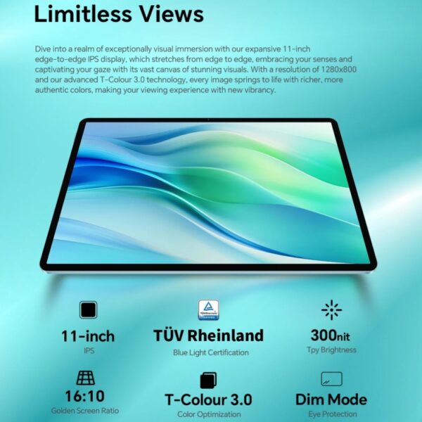 Tablet PC Teclast P50 de 11 pulgadas, Android 14 Unisoc T606 Octa Core, 4G LTE Dual SIM - Imagen 6
