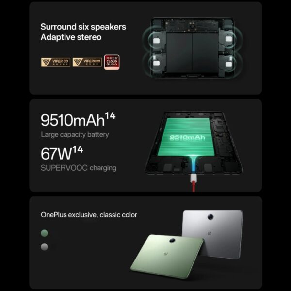 Tableta OnePlus Pad Pro de 12,1 pulgadas, ColorOS 14.1 Qualcomm Snapdragon 8 Gen3 Octa Core - Imagen 9