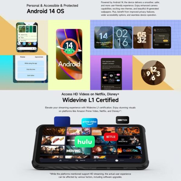 Ulefone Armor X31, 6 GB + 128 GB, visión nocturna, teléfono robusto IP68/IP69K, pantalla de 6,56 pulgadas, Android 14, MediaTek Helio G91 Octa Core, conectividad 4G, NFC, OTG - Imagen 14