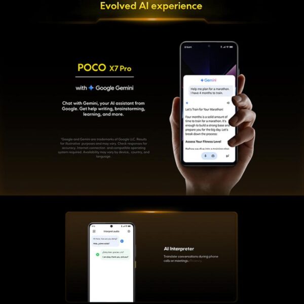 Xiaomi POCO X7 Pro 5G Global, 12 GB + 256 GB, lector de huellas en pantalla, 6,67 pulgadas, Xiaomi HyperOS 2, MediaTek Dimensity 8400-Ultra Octa Core, NFC, red: 5G - Imagen 9