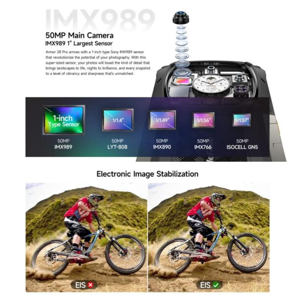 Ulefone Armor 28 Pro Rugged Phone, 16GB+512GB, Night Vision, 10600mAh, 6.67 inch + 1.04 inch Android 15 MediaTek Dimensity 7300 Octa Core, Network: 5G, NFC - Imagen 12