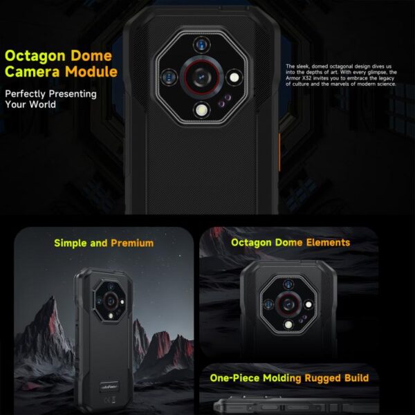 Ulefone Armor X32 Rugged Phone, 8GB+256GB, Night Vision, 5.65 inch Android 14 MediaTek Helio G91 Octa Core, Network: 4G, NFC, OTG - Imagen 3