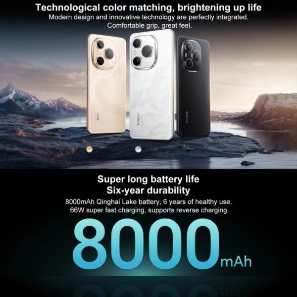 Honor Power, 12GB+256GB, Screen Fingerprint, 6.78 inch MagicOS 9.0 Snapdragon 7 Gen 3 Octa Core, Network: 5G, NFC, OTG - Imagen 3