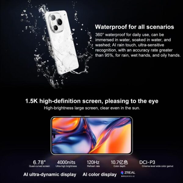 Honor Power, 12GB+256GB, Screen Fingerprint, 6.78 inch MagicOS 9.0 Snapdragon 7 Gen 3 Octa Core, Network: 5G, NFC, OTG - Imagen 6