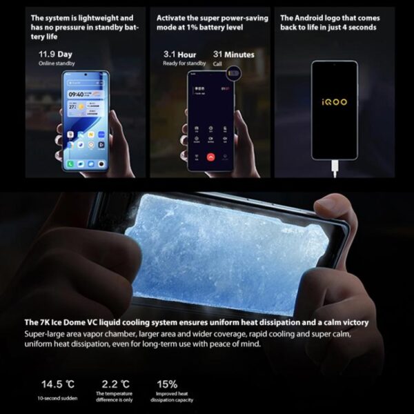vivo iQOO Neo10 Pro+, 16GB+512GB, Screen Fingerprint, 6.82 inch Android 15 OriginOS 5 Snapdragon 8 Elite Octa Core, OTG, NFC, Network: 5G, Support Google Play - Imagen 13