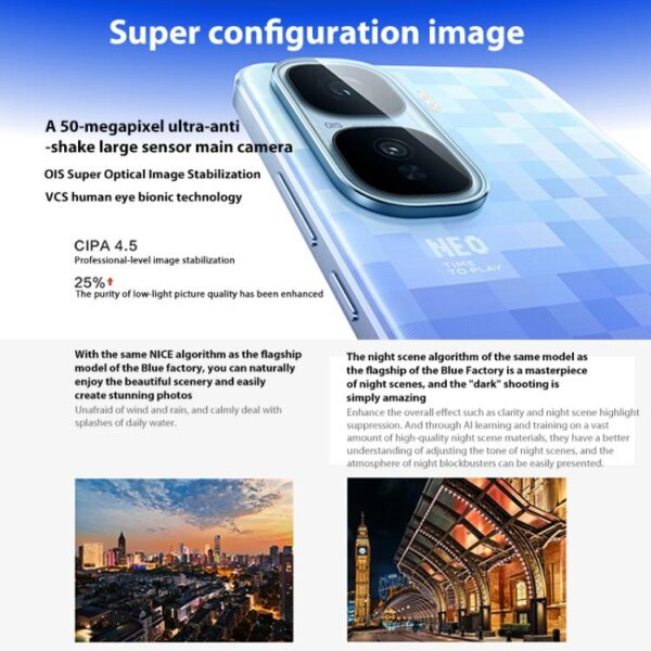 vivo iQOO Neo10 Pro+, 16GB+512GB, Screen Fingerprint, 6.82 inch Android 15 OriginOS 5 Snapdragon 8 Elite Octa Core, OTG, NFC, Network: 5G, Support Google Play - Imagen 15
