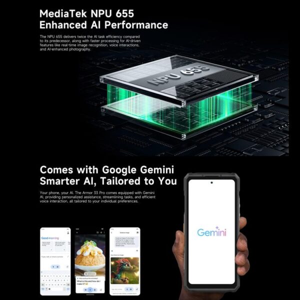 Ulefone Armor 33 Pro Rugged Phone, 16GB+512GB, Night Vision, 6.95 inch + 3.4 inch Dual Screen Android 14 MediaTek Dimensity 7300X Octa Core, Network: 5G, OTG, NFC - Imagen 20