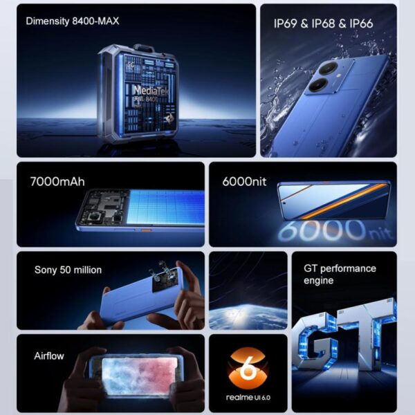 Realme Neo7 SE, 12GB+256GB, 6.78 inch Android 15 / Realme UI 6.0 MediaTek Dimensity 8400-MAX Octa Core, NFC, Network: 5G - Imagen 2