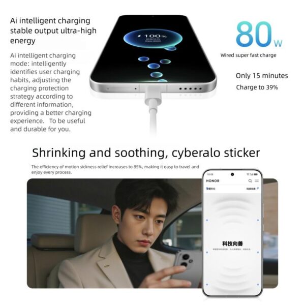 Honor 400, 12GB+512GB, Screen Fingerprint, 6.55 inch MagicOS 9.0 / Android 15 Snapdragon 7 Gen 4 Octa Core, Network: 5G, NFC, OTG - Imagen 12