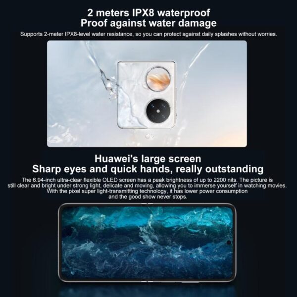 HUAWEI Pocket 2 Premium Edition, 12GB+256GB, 6.94 inch + 1.15 inch HarmonyOS 4.3 Octa Core, OTG, NFC, Not Support Google Play - Imagen 5