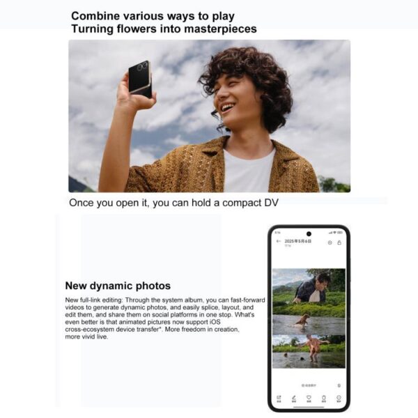 Xiaomi MIX Flip 2, 12GB+256GB, 6.86 inch + 4.01 inch Xiaomi HyperOS 2 Snapdragon 8 Elite Octa Core, NFC, Network: 5G - Imagen 19