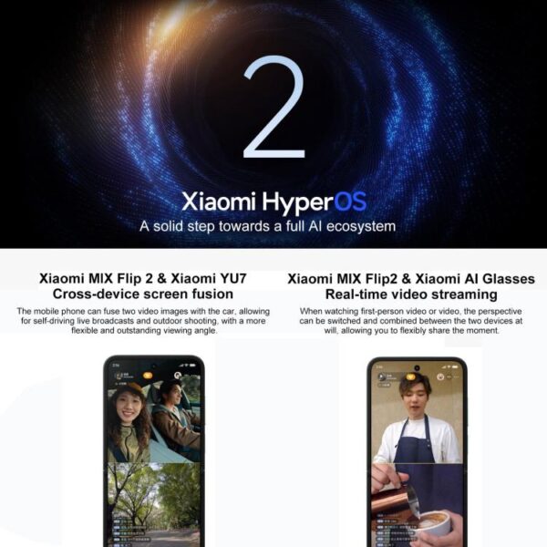 Xiaomi MIX Flip 2, 12GB+256GB, 6.86 inch + 4.01 inch Xiaomi HyperOS 2 Snapdragon 8 Elite Octa Core, NFC, Network: 5G - Imagen 20