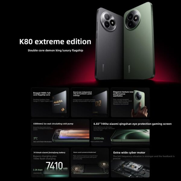 Xiaomi Redmi K80 Ultra, 16GB+1TB, 6.83 inch Xiaomi HyperOS 2 Dimensity 9400+ Octa Core, NFC, Network: 5G - Imagen 3