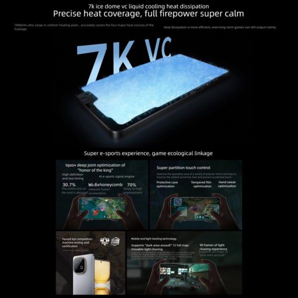 vivo iQOO Z10 Turbo+, 12GB+512GB, Screen Fingerprint, 6.78 inch Android 15 OriginOS 5 Snapdragon 8 Elite Octa Core, OTG, NFC, Network: 5G, Support Google Play - Imagen 6