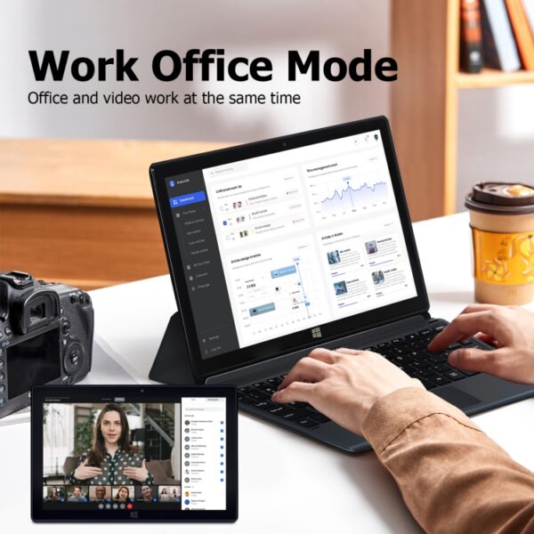 Tablet PC LZ1003, 10,1 pulgadas, 8GB+128GB, Windows 11, Intel Celeron J3455 Quad Core, compatible con tarjeta TF, HDMI, BT y WiFi dual, teclado no incluido - Imagen 9