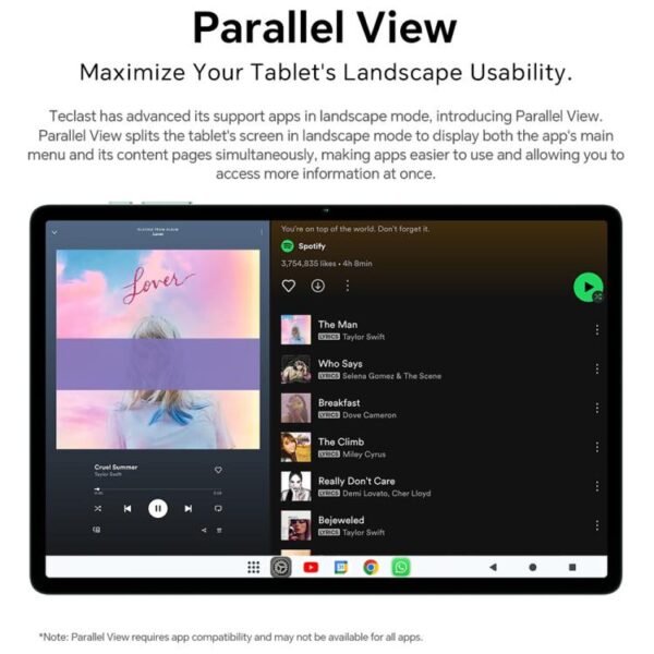 Tableta Teclast M50 Mini WiFi, 4 GB + 128 GB, 8,7 pulgadas, Android 15, Unisoc T606, ocho núcleos - Imagen 15