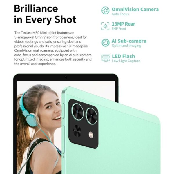 Tableta Teclast M50 Mini WiFi, 4 GB + 128 GB, 8,7 pulgadas, Android 15, Unisoc T606, ocho núcleos - Imagen 22