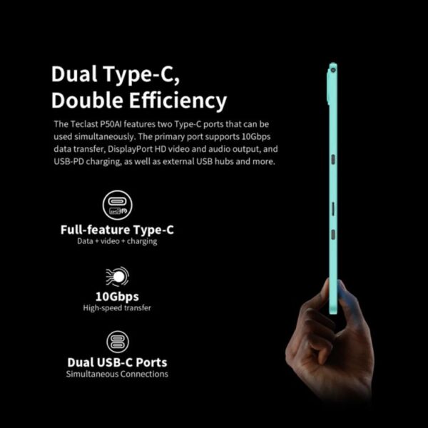 Tableta Teclast P50AI WiFi, 6 GB + 128 GB, 11 pulgadas, Android 15, Allwinner A733, ocho núcleos, con NPU - Imagen 13