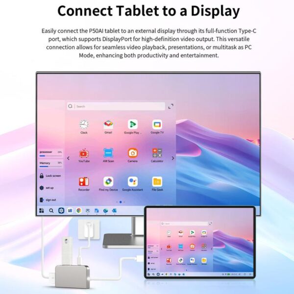 Tableta Teclast P50AI WiFi, 6 GB + 128 GB, 11 pulgadas, Android 15, Allwinner A733, ocho núcleos, con NPU - Imagen 14