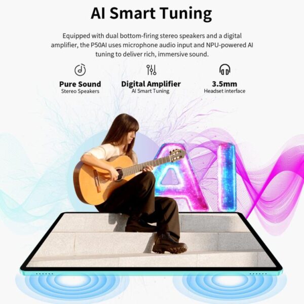 Tableta Teclast P50AI WiFi, 6 GB + 128 GB, 11 pulgadas, Android 15, Allwinner A733, ocho núcleos, con NPU - Imagen 20