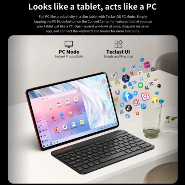 Tableta PC Teclast T60AI WiFi, 6 GB + 128 GB, 12 pulgadas, Android 15, Allwinner A733, ocho núcleos, con NPU - Imagen 9