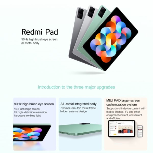 MIUI Pad 13 OS MediaTek Helio G99 Octa Core hasta 2,2 GHz, batería de 8000 mAh, compatible con BT WiFi, no compatible con Google Play - Imagen 3