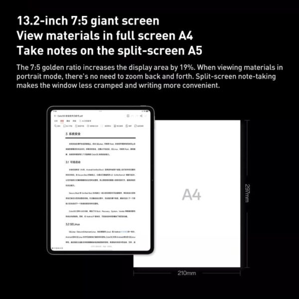 OnePlus Pad 2 Pro 13.2 inch WiFi Tablet PC, 8GB+256GB ColorOS 15.0 Qualcomm Snapdragon 8 Ultra Octa Core CPU - Imagen 7