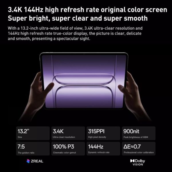 OnePlus Pad 2 Pro 13.2 inch WiFi Tablet PC, 16GB+1TB ColorOS 15.0 Qualcomm Snapdragon 8 Ultra Octa Core CPU - Imagen 6