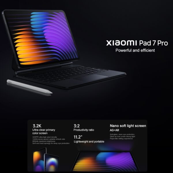 Xiaomi Pad 7 Pro Pantalla suave de 11,2 pulgadas, 12 GB + 512 GB, HyperOS 2 Qualcomm Snapdragon 8s Gen3 Octa Core - Imagen 2