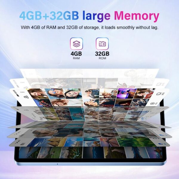 Pad 9 Pro 10.1 inch 4G LTE Tablet PC Combo Set, 4GB+32GB, Android 10 MT6755 Octa Core, with Keyboard / Mouse / Leather Case, UK Plug - Imagen 12