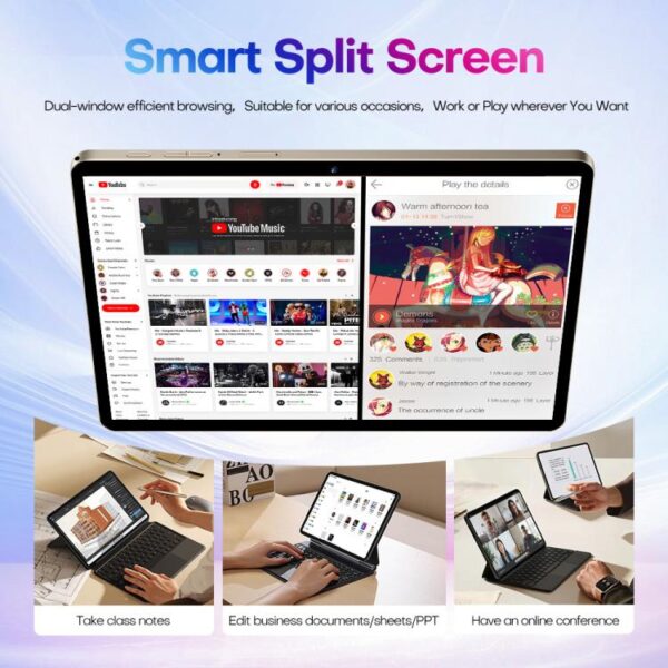 Pad 9 Pro 10.1 inch 4G LTE Tablet PC Combo Set, 4GB+32GB, Android 10 MT6755 Octa Core, with Keyboard / Mouse / Leather Case, UK Plug - Imagen 14