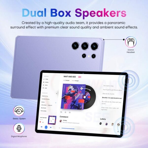 Pad 9 Pro 10.1 inch 4G LTE Tablet PC Combo Set, 4GB+32GB, Android 10 MT6755 Octa Core, with Keyboard / Mouse / Leather Case, UK Plug - Imagen 19