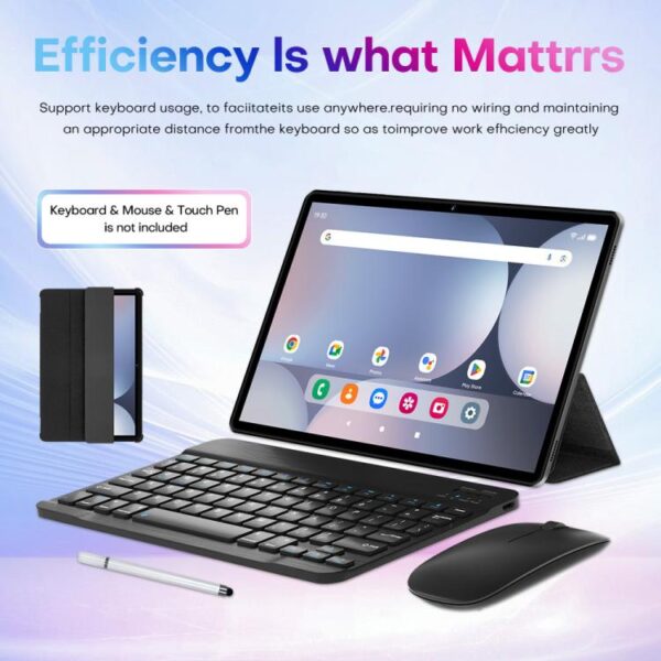 Pad 9 Pro 10.1 inch 4G LTE Tablet PC Combo Set, 4GB+32GB, Android 10 MT6755 Octa Core, with Keyboard / Mouse / Leather Case, UK Plug - Imagen 10