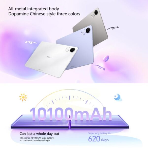 Tableta Honor Pad V9 con pantalla suave y WiFi, 11,5 pulgadas, 8 GB + 256 GB, MagicOS 9.0, dimensión 8350 Ultra Octa Core - Imagen 4