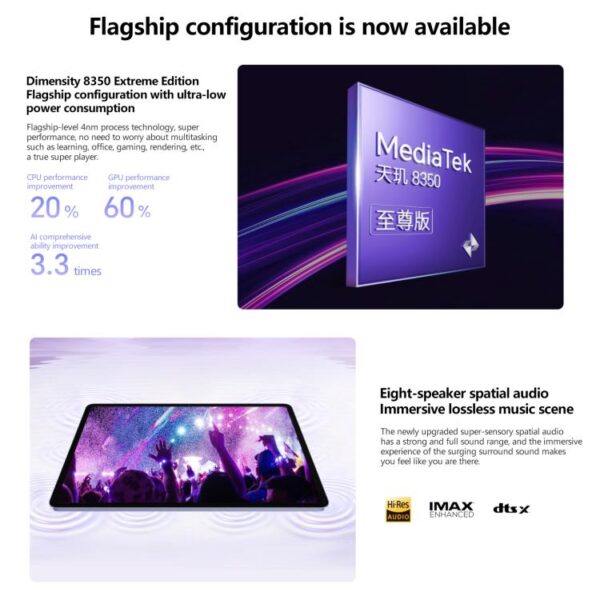 Tableta Honor Pad V9 con pantalla suave y WiFi, 11,5 pulgadas, 12 GB + 256 GB, MagicOS 9.0, Dimensity 8350 Ultra Octa Core - Imagen 7